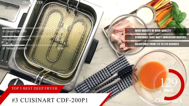 Top 5 Best Deep Fryer for Home | Fried Chicken | Wings | Fish | French Fries | Foods смотреть онлайн