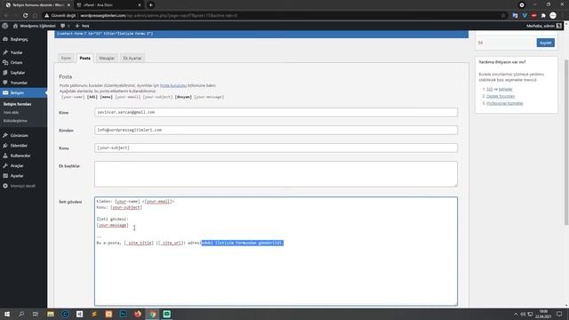 Wordpress Contact Form 7 Kullanımı смотреть онлайн