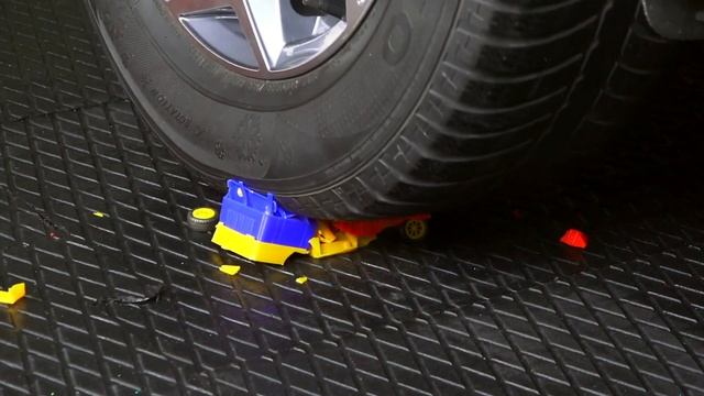 Crushing Crunchy & Soft Things By Car! EXPERIMENT: Car Vs Truck Car Toy