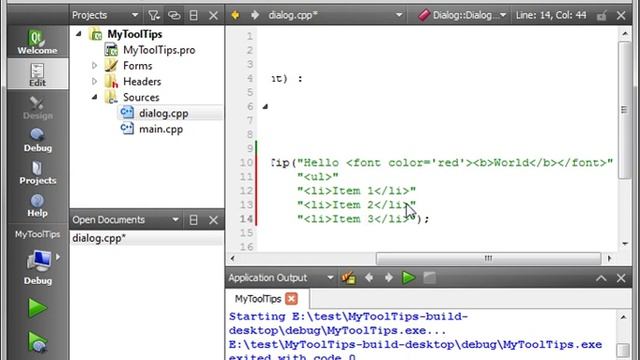 C++ Qt 59 - ToolTips with HTML styling and images from resources смотреть онлайн