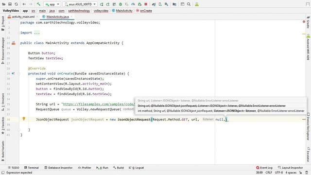 JSON Object Request, Volley Library Android Studio Tutorial, How to use Volley in Android Studio смотреть онлайн
