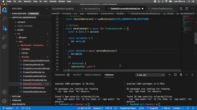 47. How to build a Headless CMS with TypeScript, React, GraphQL & Node: Delete Enumeration смотреть онлайн