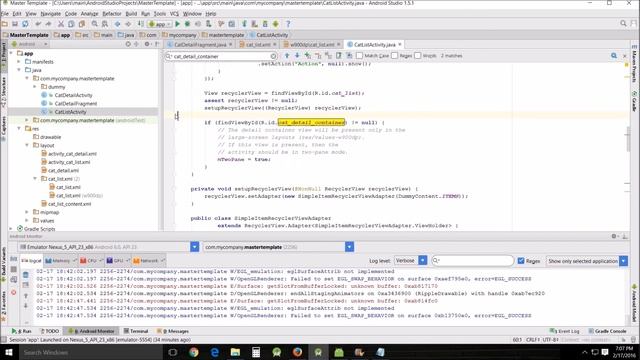 Beginners Android Studio Tutorial – 45 Template Usage Master Detail Flow смотреть онлайн