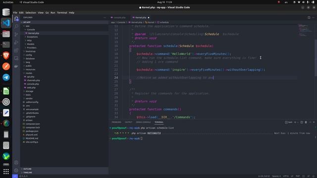 Laravel | How to Schedule Tasks смотреть онлайн