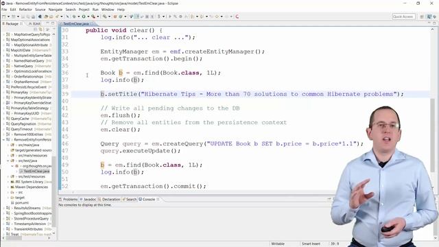 Hibernate Tip : How to detach an entity from the persistence context смотреть онлайн