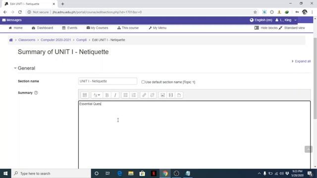 How to Edit a Section and Add Label in Moodle Course смотреть онлайн