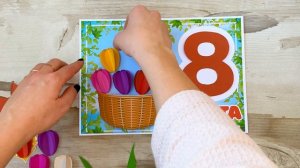 Поделка из бумаги к 8 марта, своими руками, цветы.  Шаблоны для 3D аппликаций для мам в сад, школу,