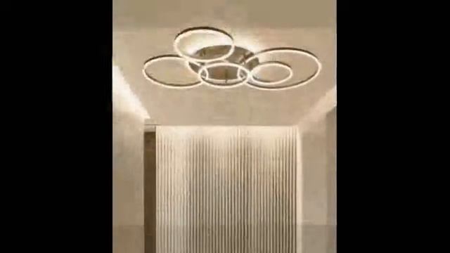 Cheapest Circle Rings Modern led Chandelier For living Room смотреть онлайн