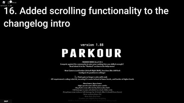 [ROBLOX Parkour] Update 1.88 Summary. Ranked Mode, New Gloves And More! смотреть онлайн