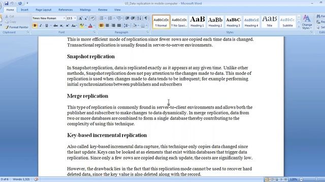 Mobile Data Replication Scheme смотреть онлайн