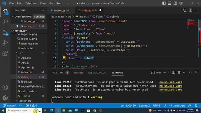 React Form with Hook(useState) смотреть онлайн