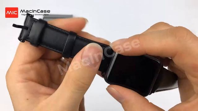 Ремешок STR Crazy Horse Retro Style Leather Band for Apple Watch -Black смотреть онлайн