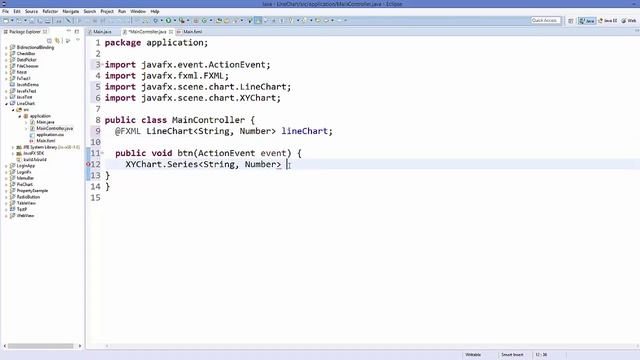 JavaFx Tutorial For Beginners 28 - JavaFX Charts : Line Chart смотреть онлайн