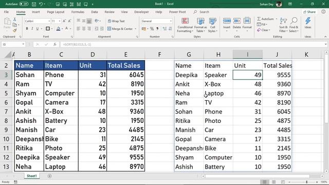 Sort formula in excel || array formula in excel || how to use sort formula in excel смотреть онлайн