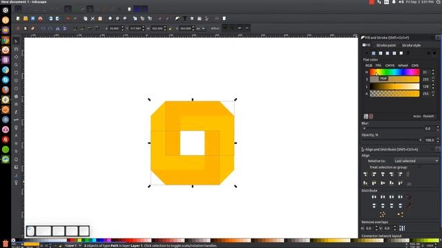 Inkscape for Beginners: Impossible Square Vector Tutorial смотреть онлайн