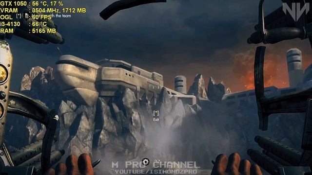 Wolfenstein The New Order GamePlay in NVIDIA GeForce GTX 1050 смотреть онлайн