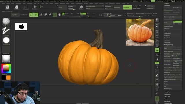 Halloween Special Week 2022! Zbrush Sculpting Tutorial! смотреть онлайн