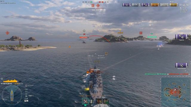 Epic Battle of The ATLANTICO Battleship World of Warships #wows #worldofwarships #gaming #gaming смотреть онлайн
