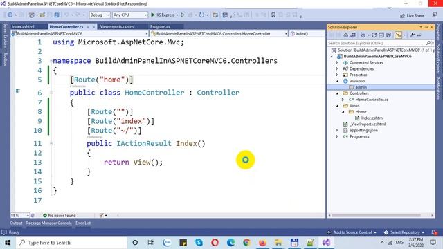 Install AdminLTE Template in ASP.NET Core MVC 6 смотреть онлайн