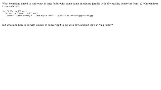 Batch convert with imagemagick jp2 to jpg смотреть онлайн