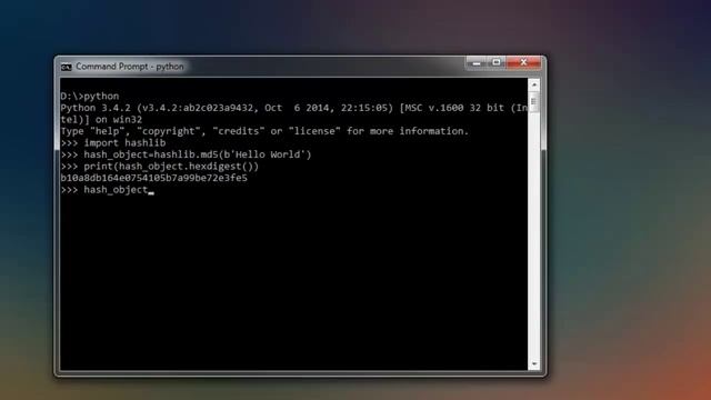 MD5 and SHA1 Hashes in Python смотреть онлайн