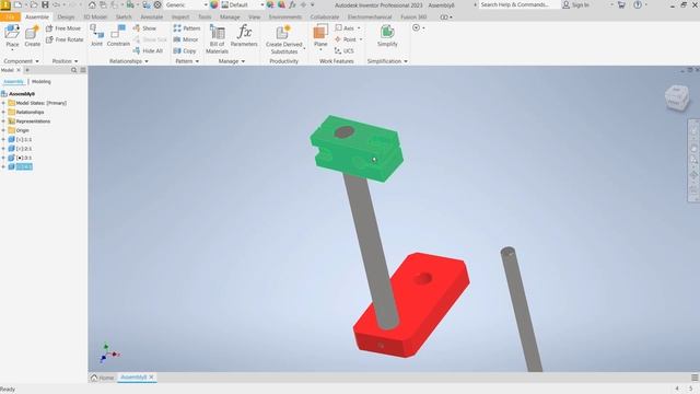 Inventor 2023 Assembly Parts Tutorial For Beginner смотреть онлайн