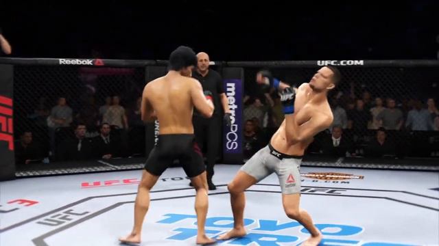 Bruce Lee VS Nate Diaz Final Match KO UFC 3 PS4 Gameplay - Part 3/3 смотреть онлайн