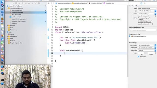 Swift 4 And Xcode 10[PART-1] :- How to Save Data in Firebase RealTime Database in Hindi. смотреть онлайн