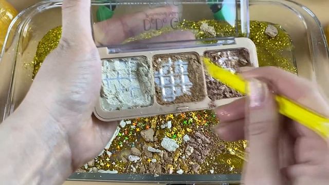 GOLD UNICORN SLIME | Mixing Makeup And Glitter Into Clear Slime | Satisfying Slime Videos 1080p