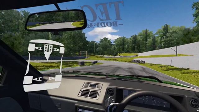 Attempting to drift in VR with a budget steering wheel on Assetto Corsa смотреть онлайн
