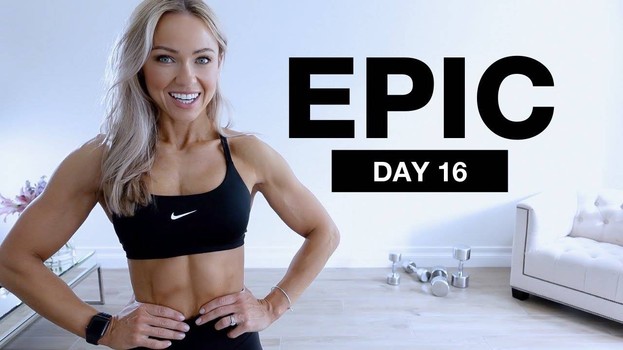 Caroline Girvan - Day 16 of EPIC _ 40 Min Dumbbell Back and Bicep Workout at Home смотреть онлайн