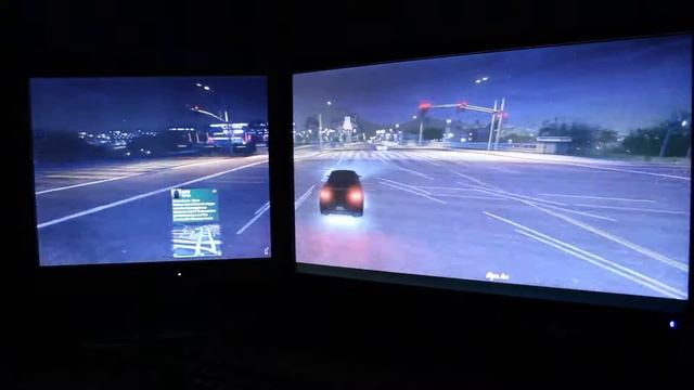 GTA V Eyefinity monitors different resolutions смотреть онлайн