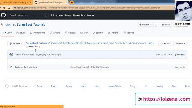 Reactjs SpringBoot CRUD MySQL смотреть онлайн