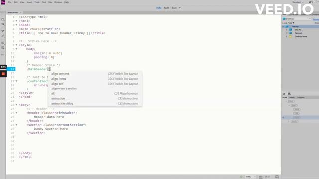 How to make Sticky Header with CSS without any jQuery. смотреть онлайн