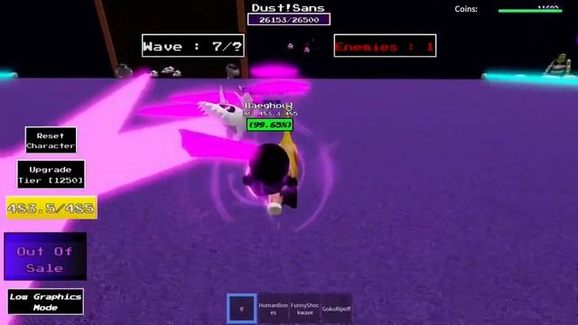Undertale Sans Boss Rush Roblox смотреть онлайн