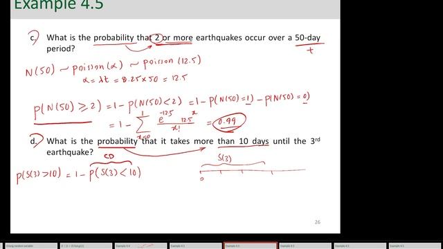 Poisson, Exponential, and Erlang Random Variable Example смотреть онлайн