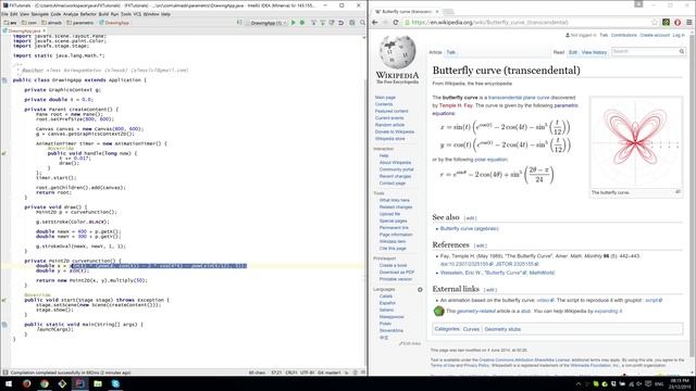JavaFX: Animating Parametric Equations смотреть онлайн
