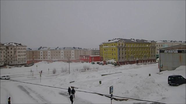 Норильск. 2023.04.02. ул. Дзержинского, ул. Комсомольская, СК Арктика смотреть онлайн