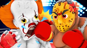 ?ПЕННИВАЙЗ vs ДЖЕЙСОН 3: ??БОЙЦОВСКИЙ КЛУБ ЗЛОДЕЕВ (3D Анимация Хоррор Пятница 13 Оно Фильм Ужасо