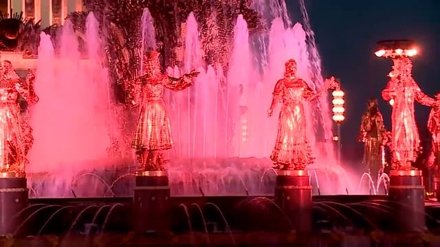 Открытие фонтанов на ВДНХ. 30.04.2016 смотреть онлайн