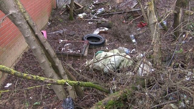 Свалки мусора вокруг сараев около речки Вязёмка п.Горки-10 Одинцовского района 02.01.2018 смотреть онлайн