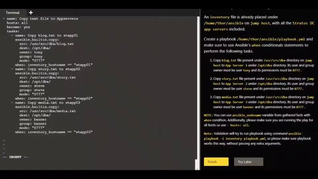 Using Ansible Conditionals Copy Files смотреть онлайн