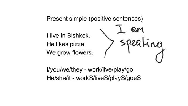 Англис тили сабагы - present simple positive смотреть онлайн