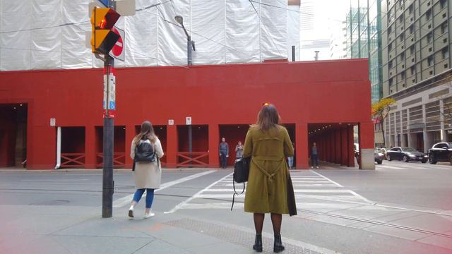 Toronto Morning Walk From Downtown To The Waterfront At 8 AM On A Beautiful Day! (TOronto 4k Video)