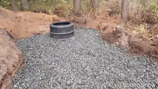 Верхний дренаж. Дренажное поле высоко