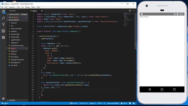 How to use RecyclerListView with React Native. A great FlatList alternative! смотреть онлайн