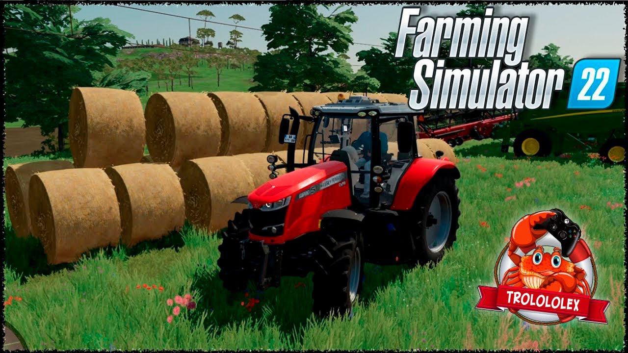 Farming simulator 22 Тюкование в симуляторе фермы смотреть онлайн