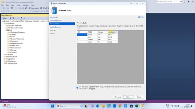 How to import flat file/CSV file in database in Microsoft SQL server Management Studio? смотреть онлайн