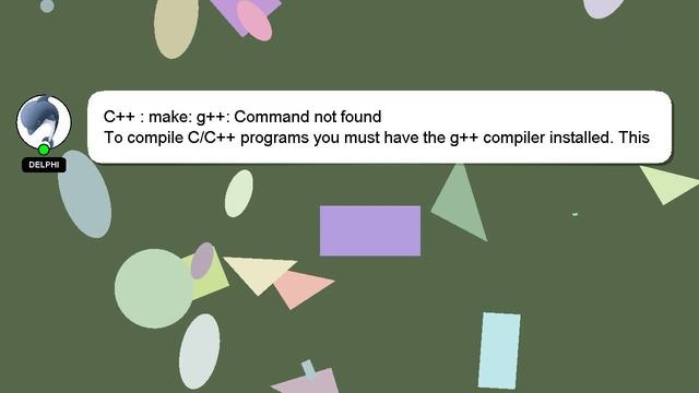 C++ : make: g++: Command not found смотреть онлайн