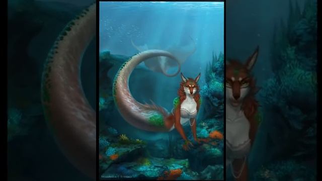 фурри под песню "проклятие русалки" исполнитель песни Green Apelsin смотреть онлайн